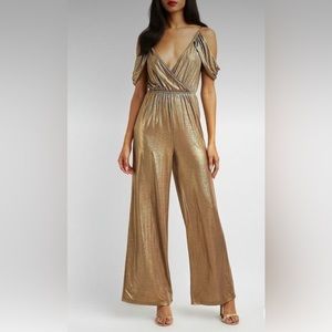 Charlotte Russe Metallic Jumper (Gold)